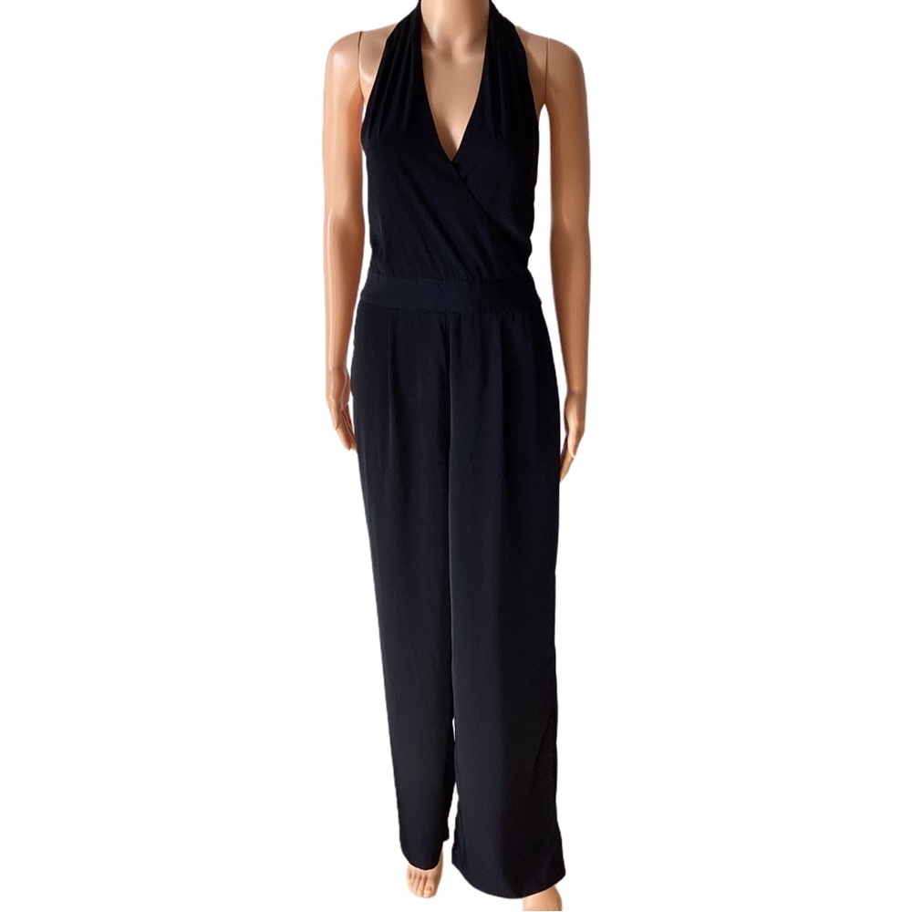 EUC Express Black Halter Jumpsuit